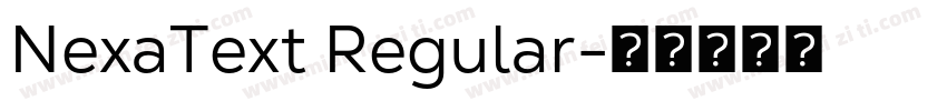 NexaText Regular字体转换